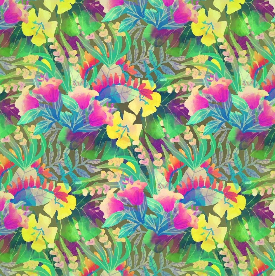 Tropical Flowers - Puzzleyourpet