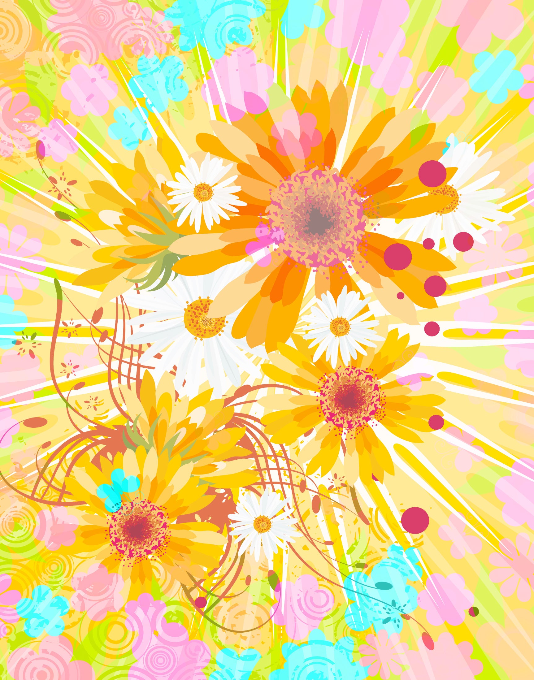 Vibrant Sunflowers - Puzzleyourpet